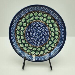 Polish Pottery Unikat Dessert Plate Salad Bread Display Plate